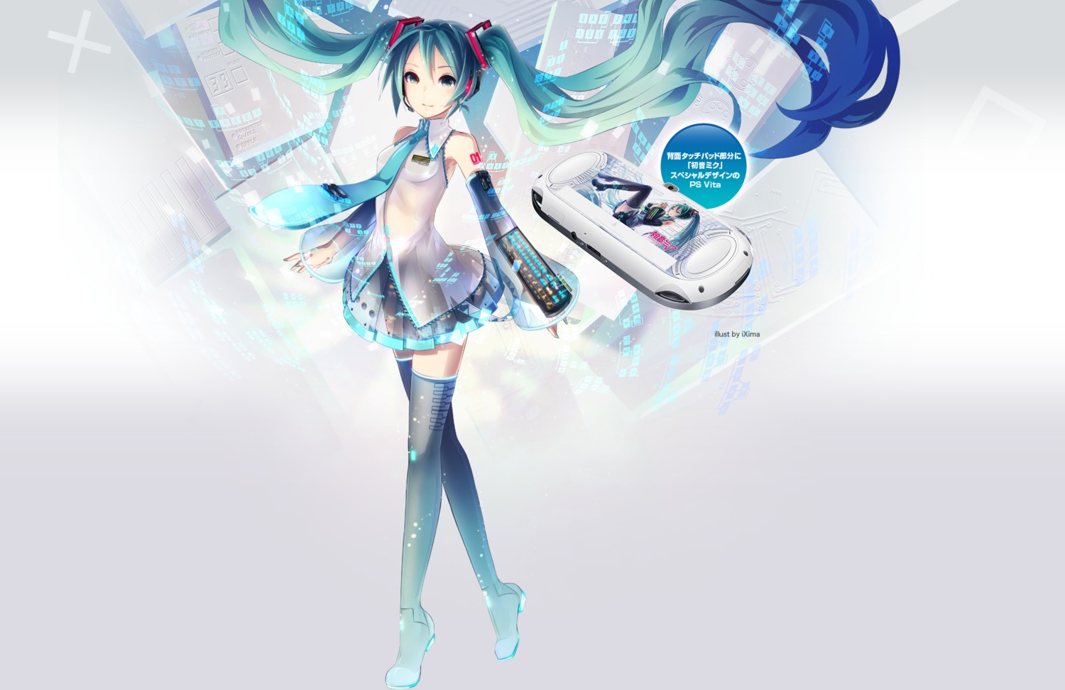 hatsune_miku ixima thighhighs vocaloid