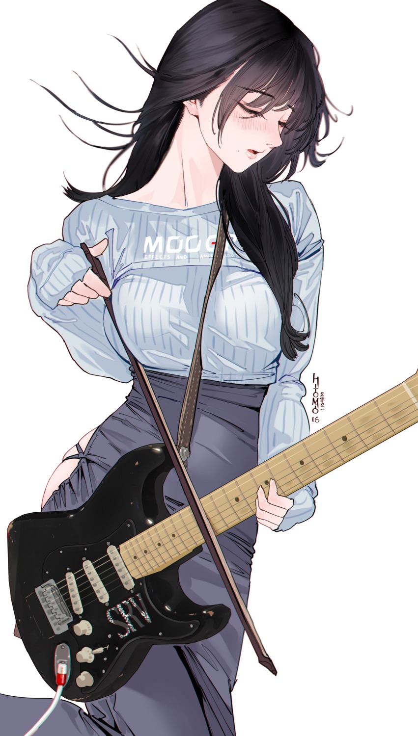 guitar hitomi_o sweater