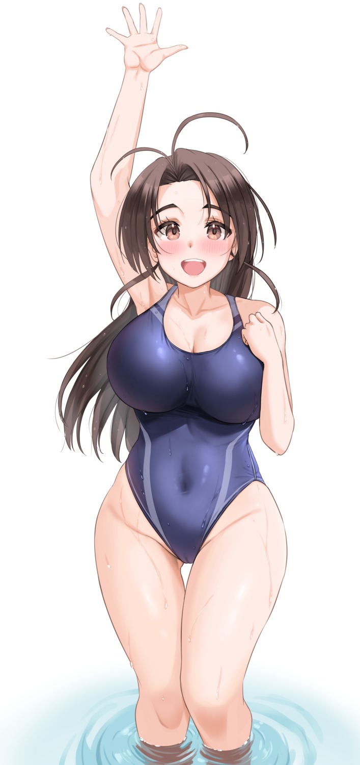 cameltoe cleavage kibihimi love_hina otohime_mutsumi swimsuits wet