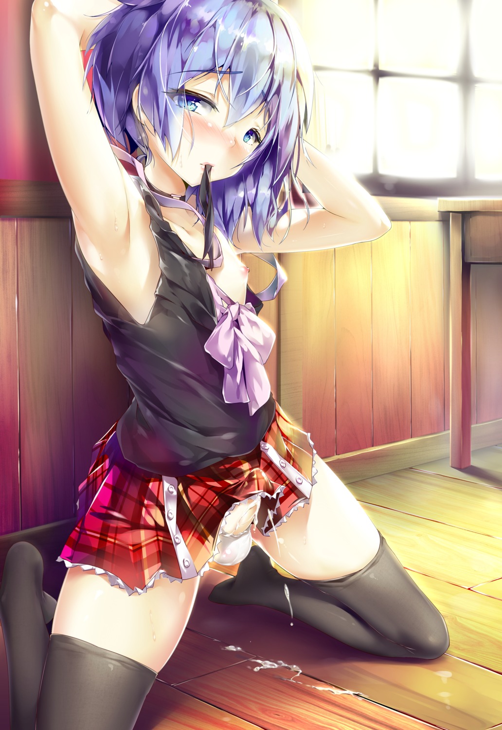 ansatsu_kyoushitsu crossdress cum nipples penis shiota_nagisa shota shuffle_(songdatiankong) thighhighs trap