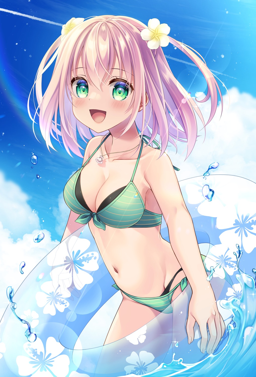 bikini narumi_yuu swimsuits wet