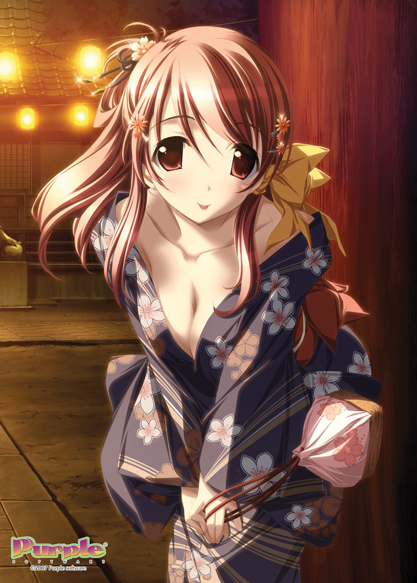 ashita_no_kimi_to_au_tame_ni cleavage kurashima_tomoyasu wakamiya_asuka yukata