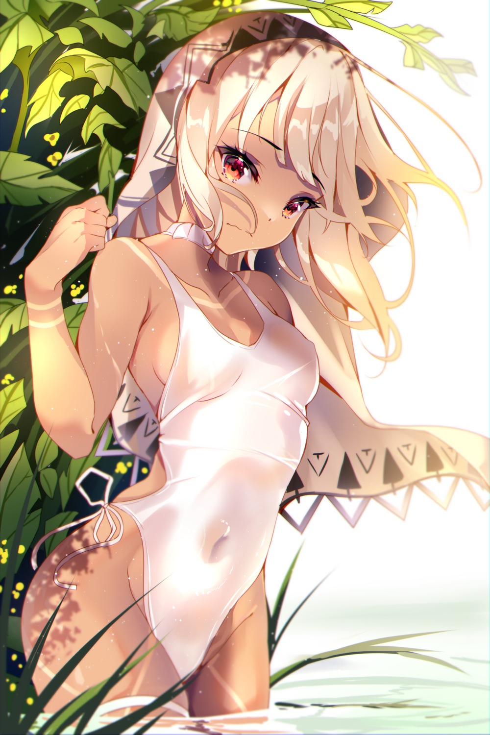 altera_(fate) erect_nipples fate/extra fate/stay_night see_through swimsuits the0neulost wet