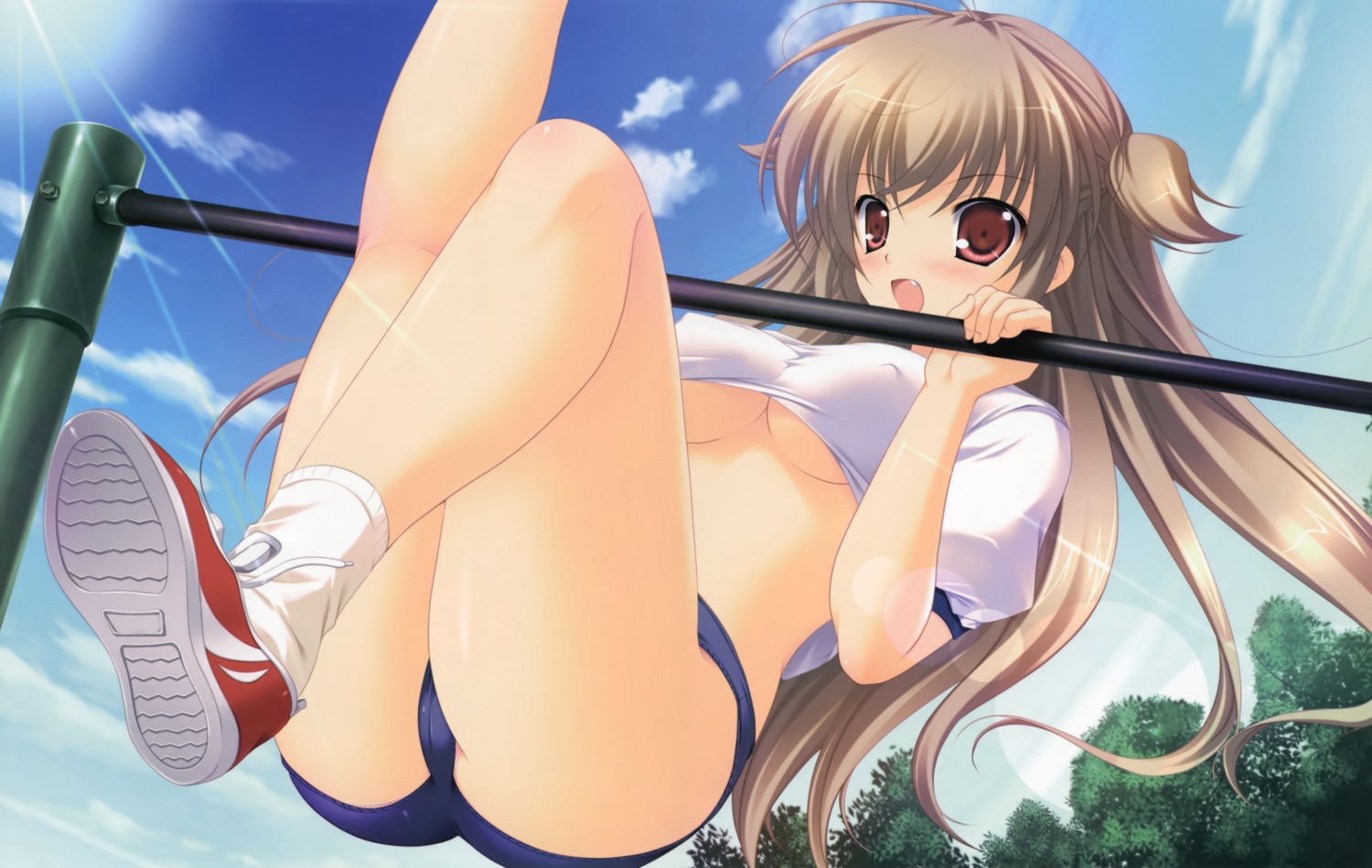 buruma cameltoe erect_nipples gym_uniform mikeou nanairo_kouro underboob