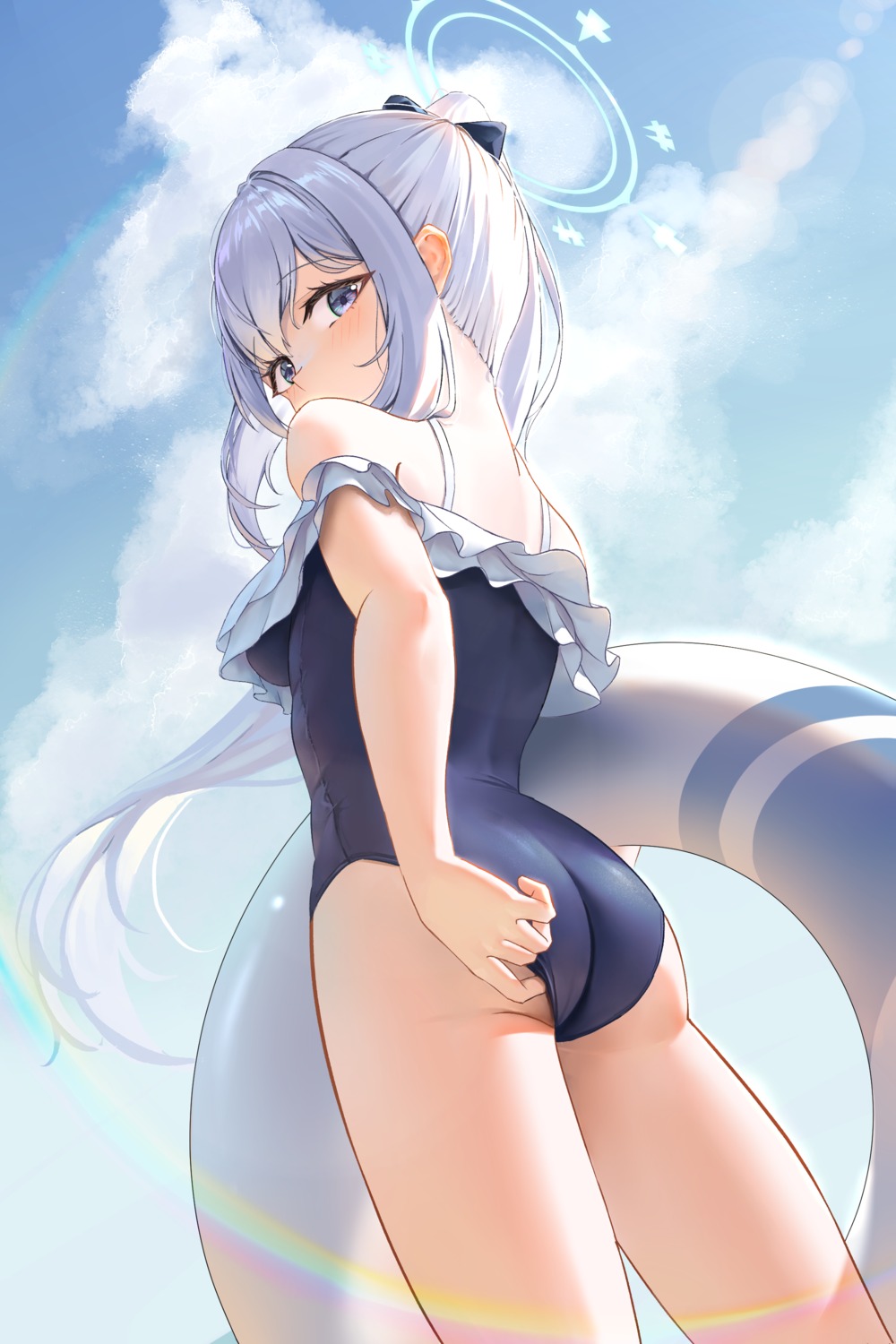 ass blue_archive halo sprygon swimsuits tsukiyuki_miyako