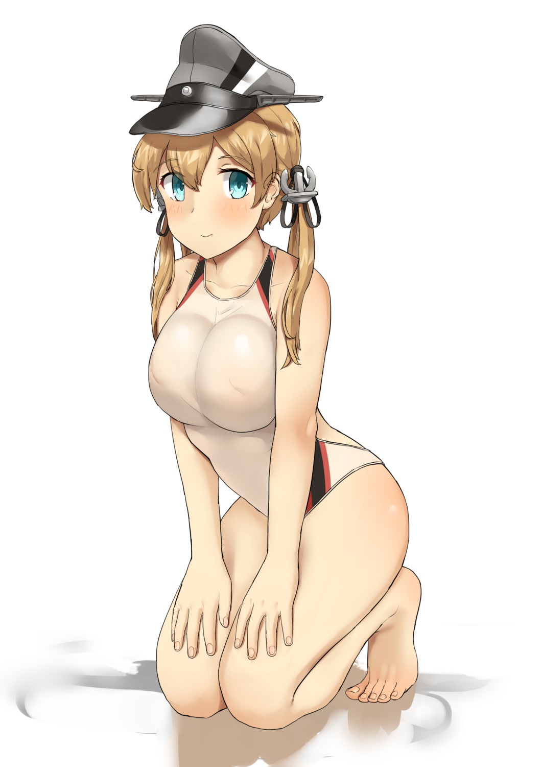 kantai_collection prinz_eugen_(kancolle) soushou_nin swimsuits