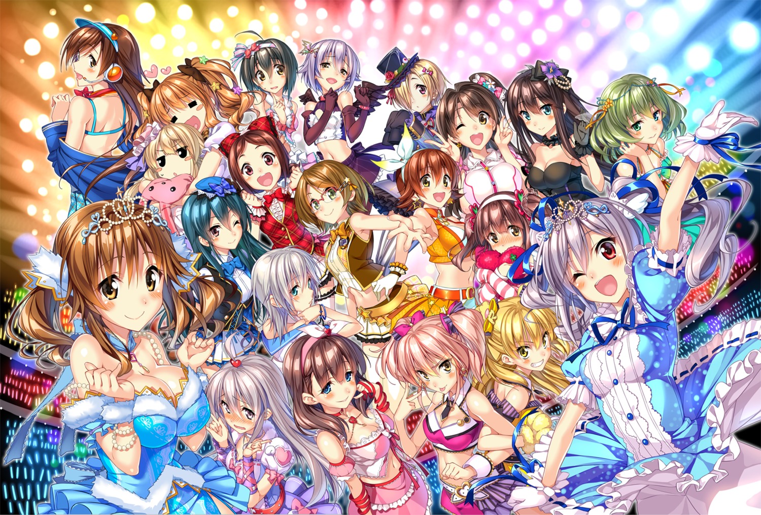 anastasia_(idolm@ster) cleavage futaba_anzu heterochromia honda_mio hoshi_shouko jougasaki_mika jougasaki_rika kanzaki_ranko kohinata_miho koshimizu_sachiko megane moroboshi_kirari muramatsu_sakura nitta_minami ogata_chieri ooishi_izumi piromizu sakuma_mayu shibuya_rin shimamura_uzuki shirasaka_koume takagaki_kaede the_idolm@ster the_idolm@ster_cinderella_girls totoki_airi tsuchiya_ako