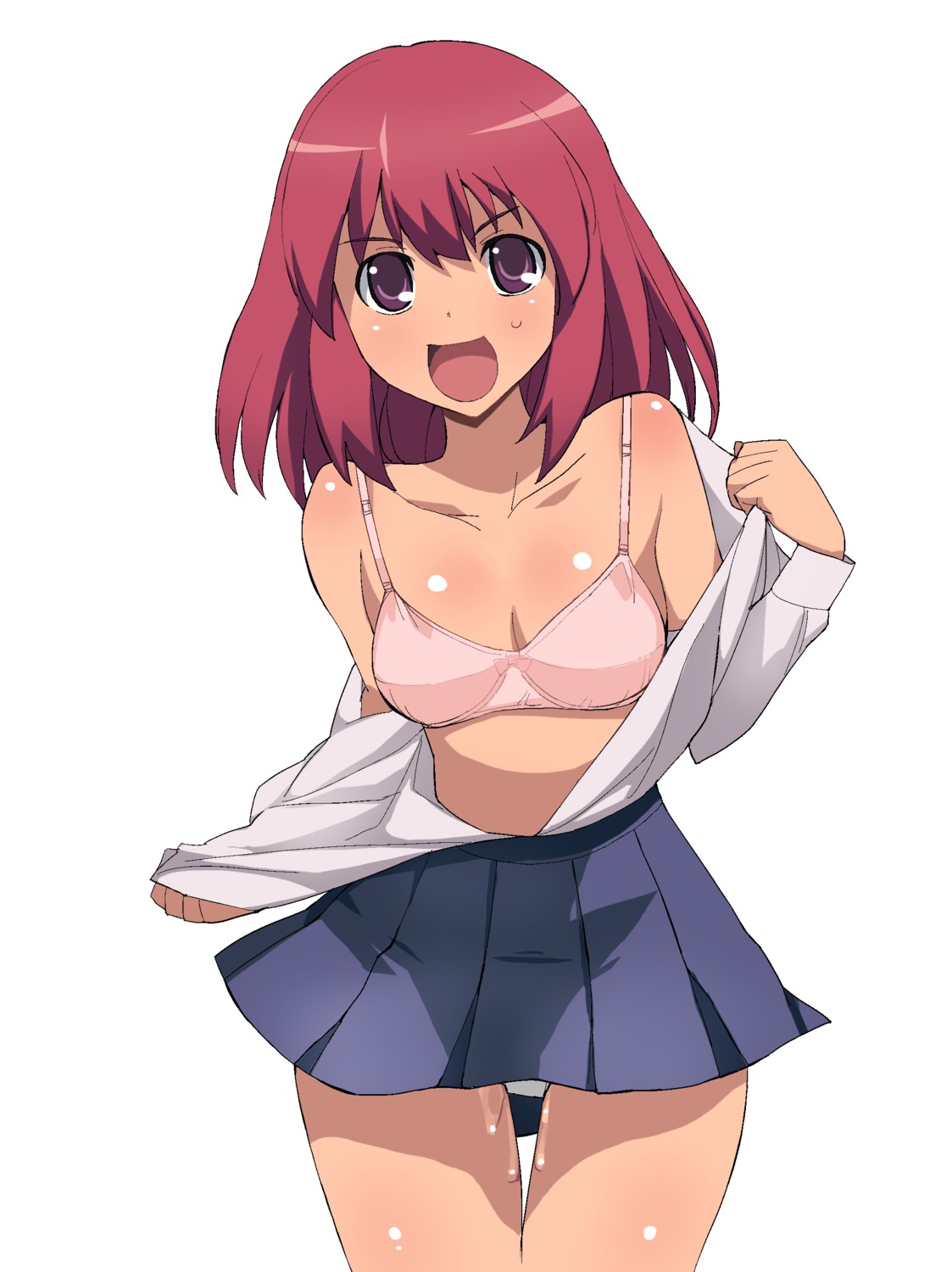 a1 bra initial-g kushieda_minori open_shirt pantsu pussy_juice seifuku toradora! undressing