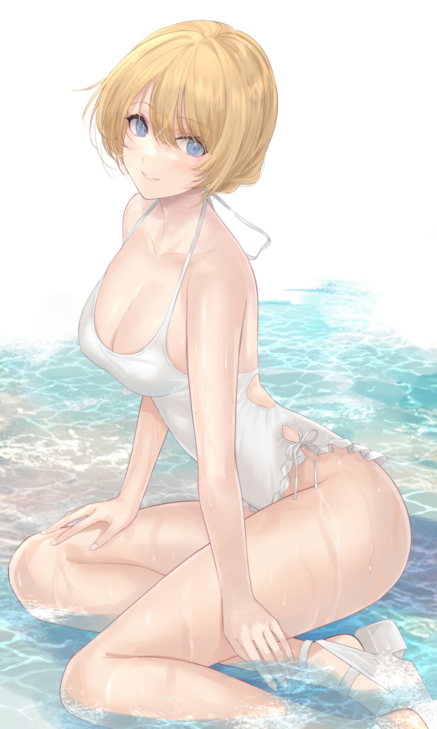 cleavage darjeeling girls_und_panzer mexif swimsuits wet