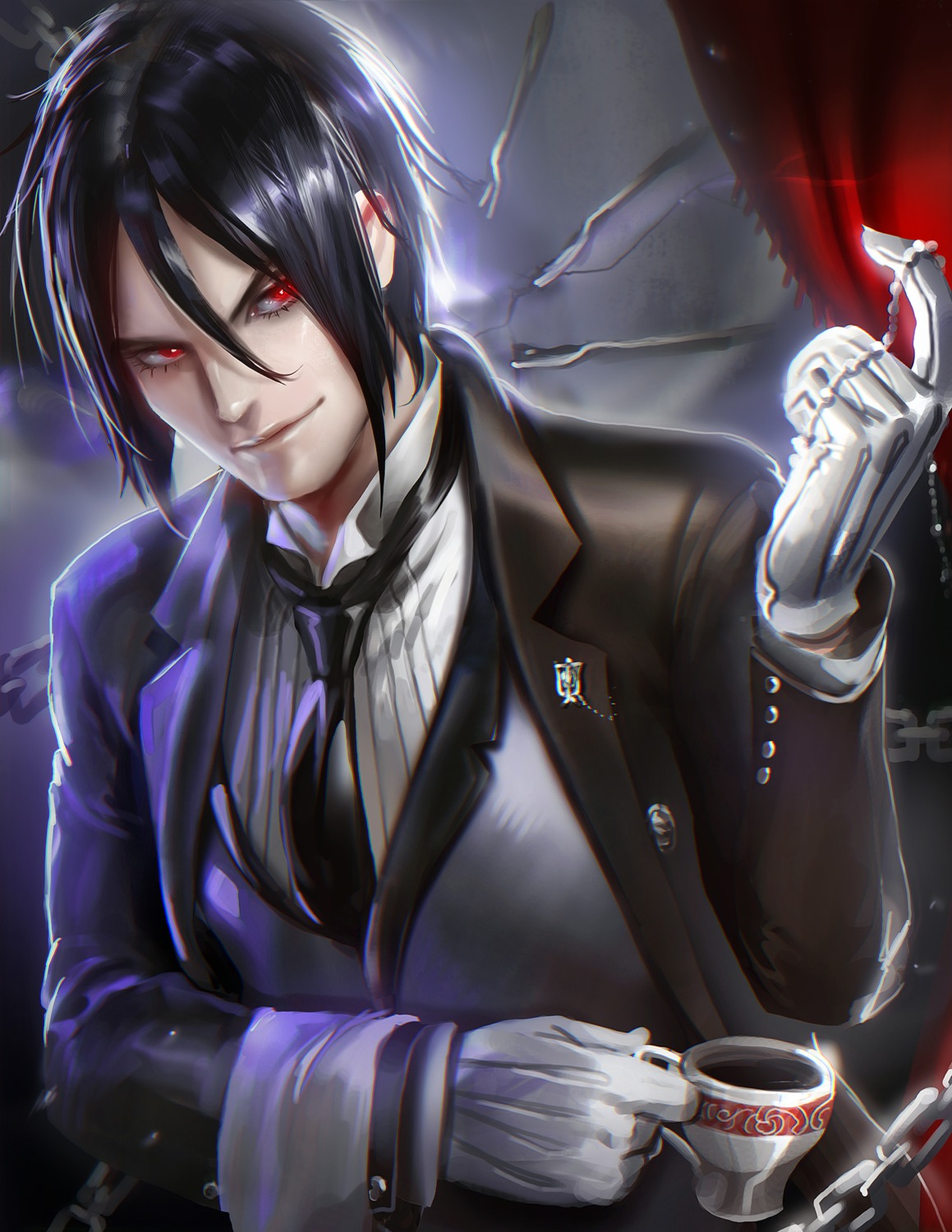 kuroshitsuji male sakimichan sebastian_michaelis