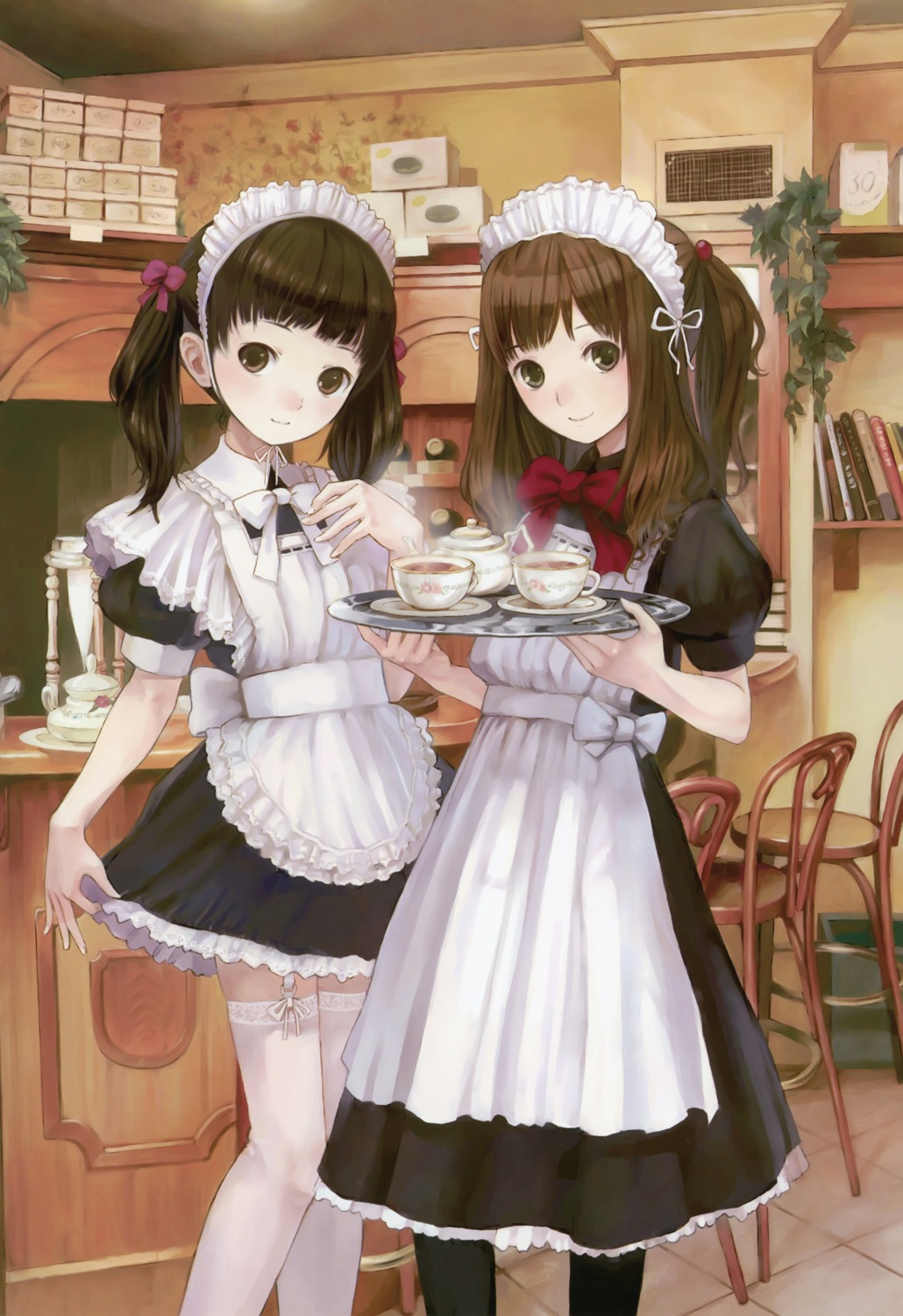 kishida_mel maid maigo_tsuushin stockings thighhighs