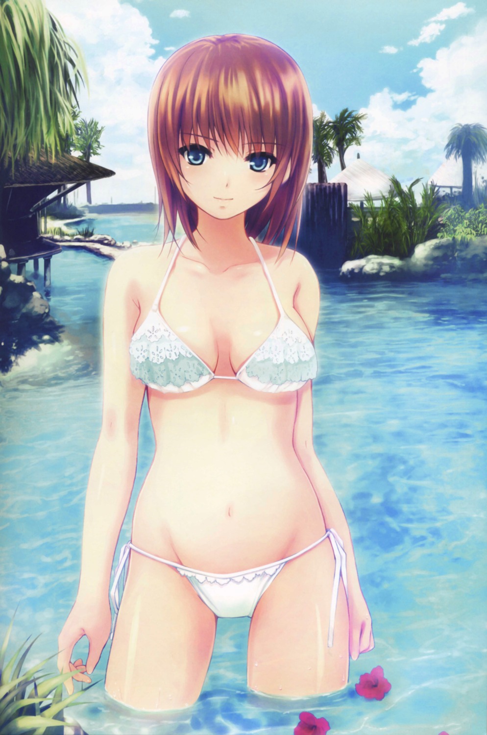 bikini cleavage coffee-kizoku swimsuits