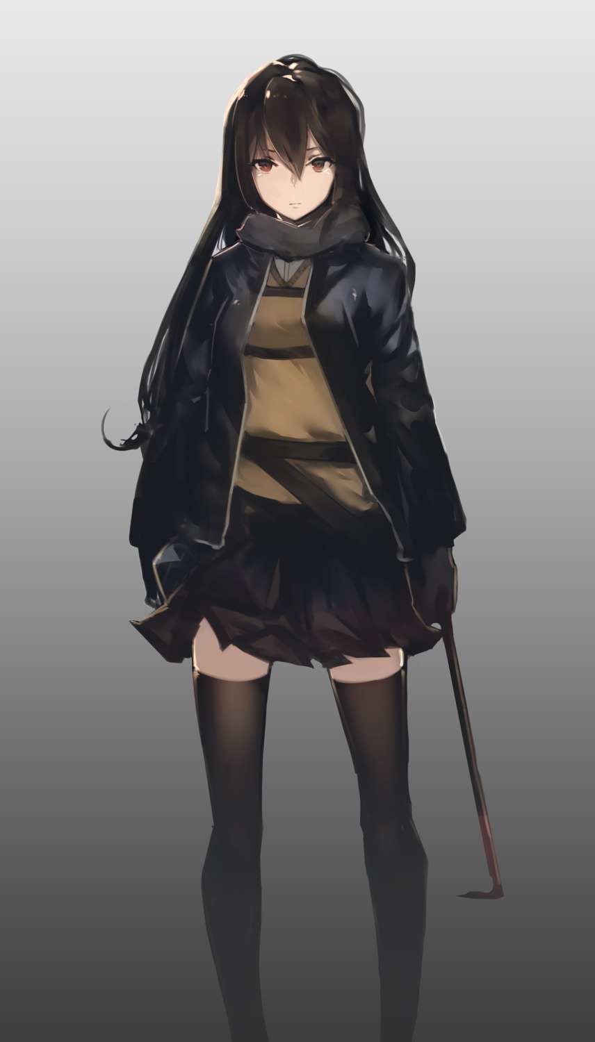 fixro2n seifuku thighhighs weapon