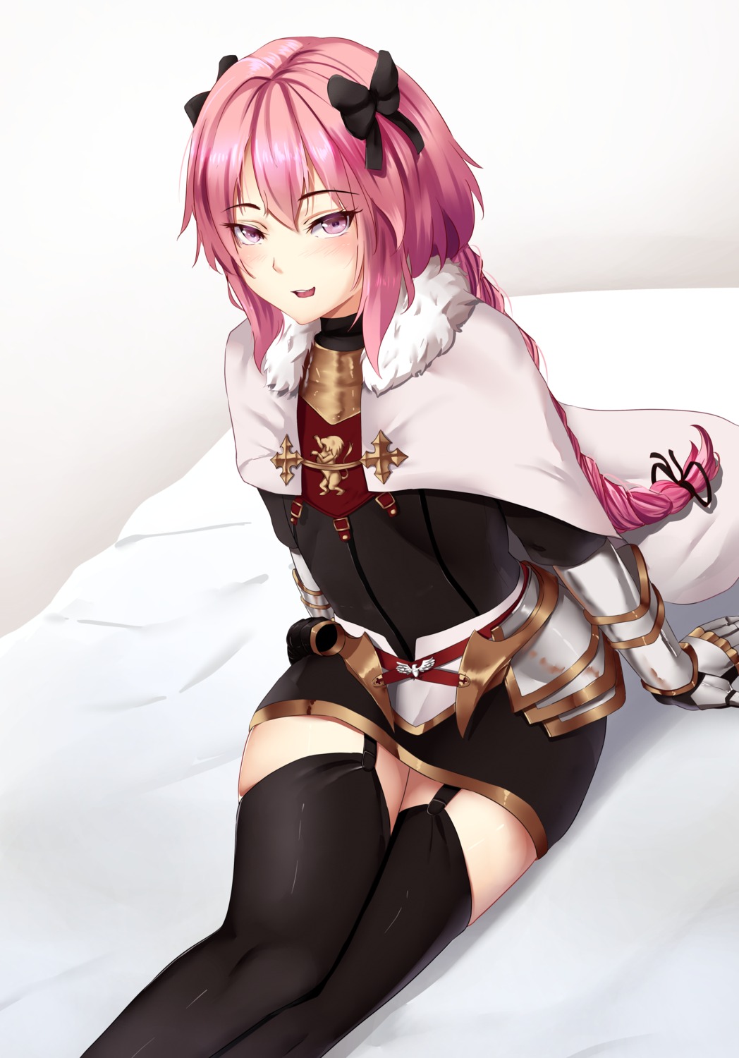 armor astolfo_(fate) fate/apocrypha fate/stay_night mengo stockings thighhighs trap