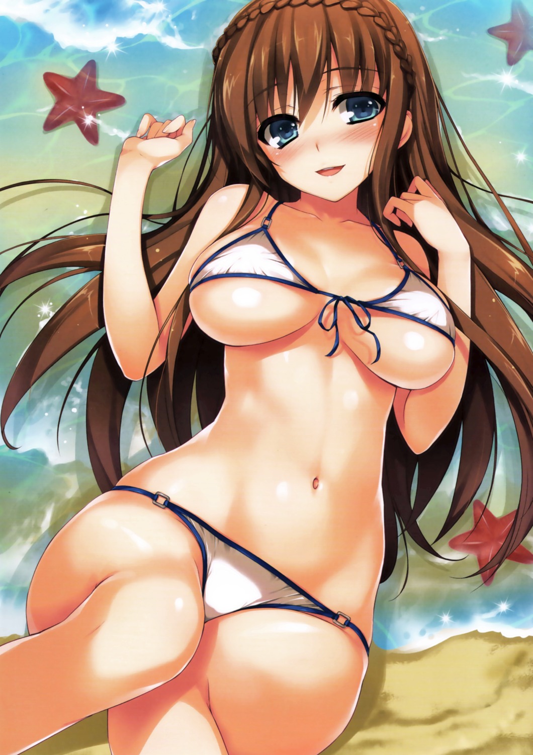 bikini cleavage swimsuits tomose_shunsaku underboob