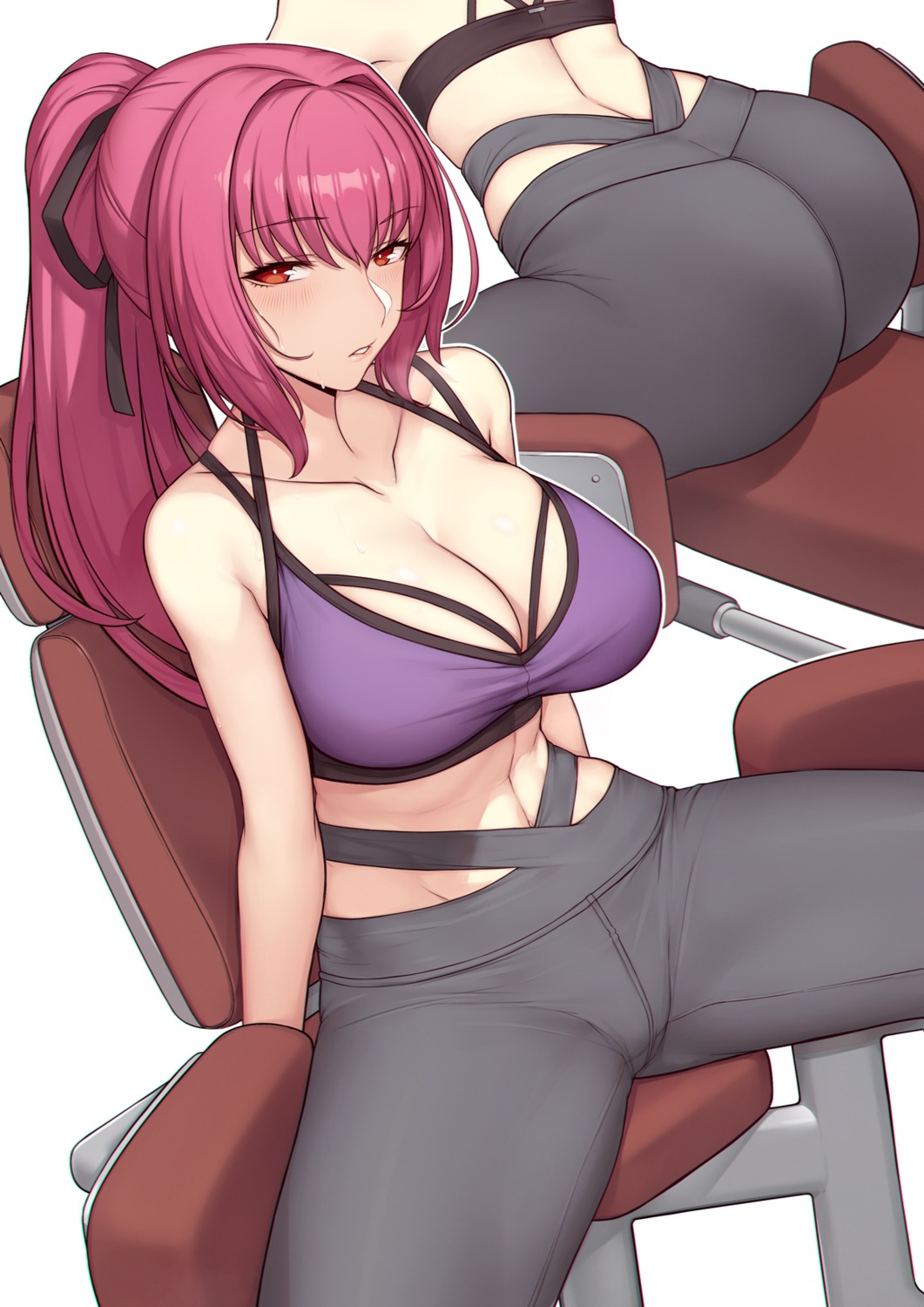 ass cleavage evan_yang fate/grand_order scathach_(fate/grand_order)