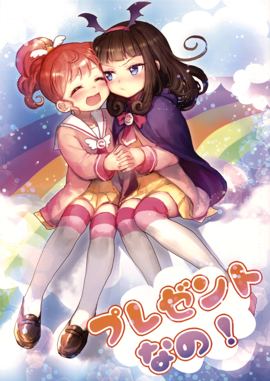 irua kurosu_aroma pretty_series pripara seifuku shiratama_mikan thighhighs