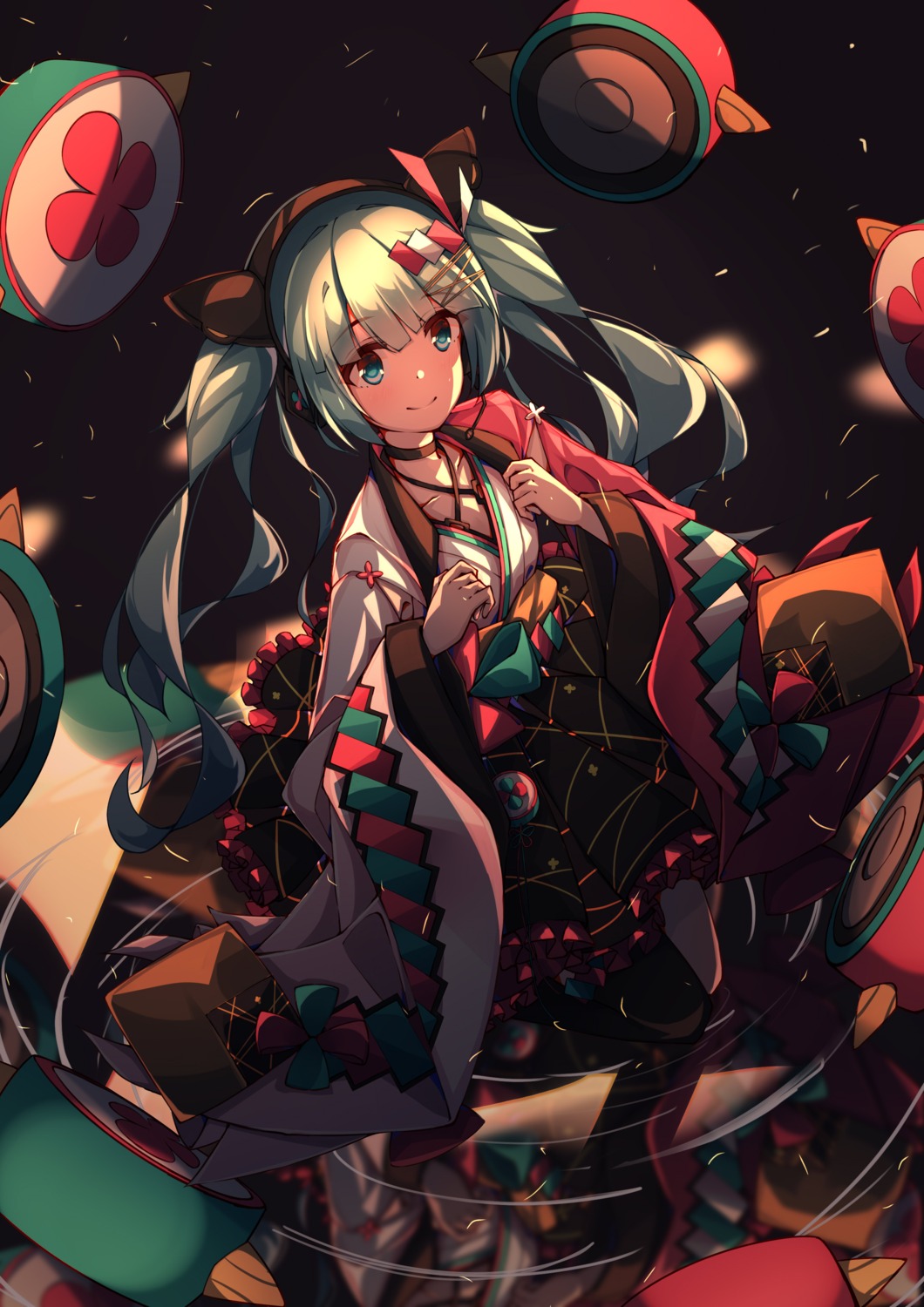 hatsune_miku japanese_clothes magical_mirai qi_zhong_ji vocaloid