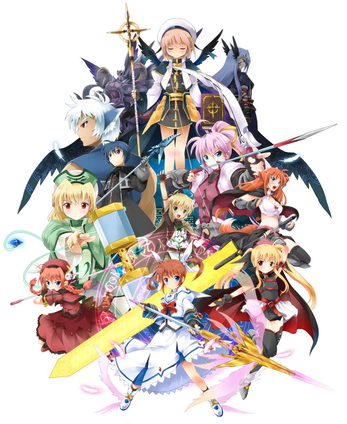 arf chrono_harlaown fate_testarossa mahou_shoujo_lyrical_nanoha mahou_shoujo_lyrical_nanoha_a's michii_yuuki reinforce shamal signum takamachi_nanoha vita yagami_hayate yuuno_scrya zafira