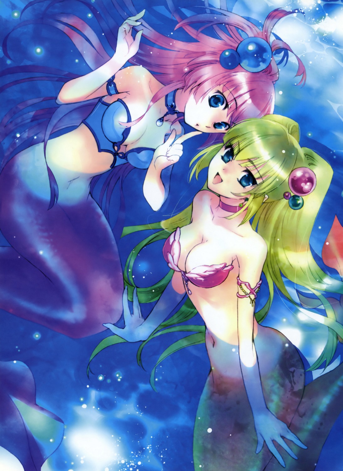 cleavage kuramoto_kaya mermaid monster_girl