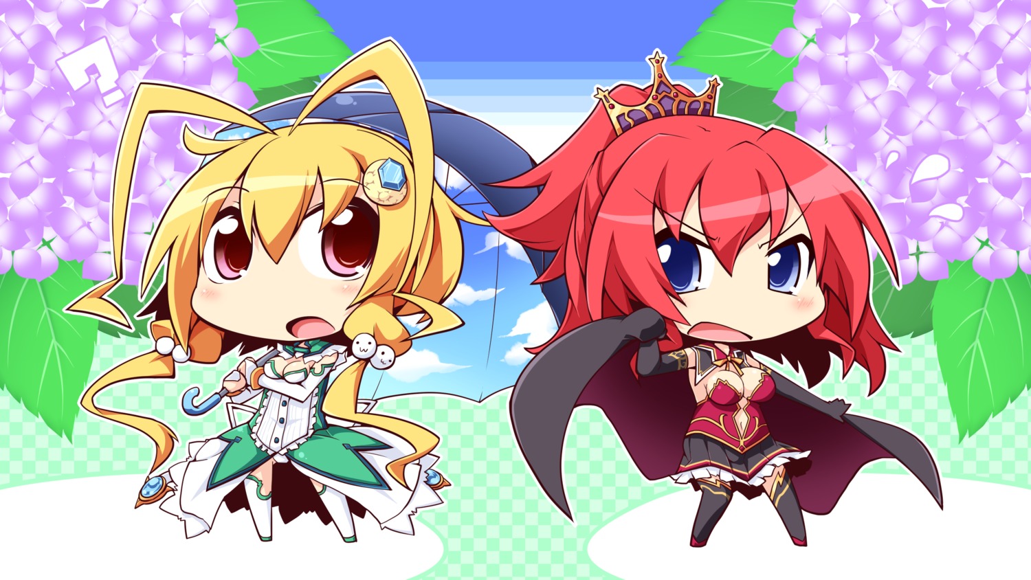 chibi magicalic_sky_high mary_clasis_victoria retoma_kuro saraira wallpaper whirlpool