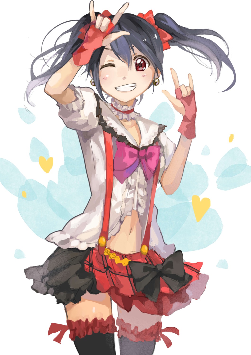 garter love_live! thighhighs tsukun112 yazawa_nico