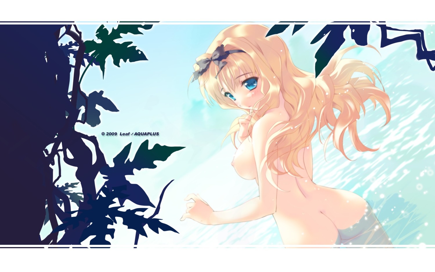 ass kusugawa_sasara leaf naked nipples to_heart_(series) to_heart_2 wallpaper