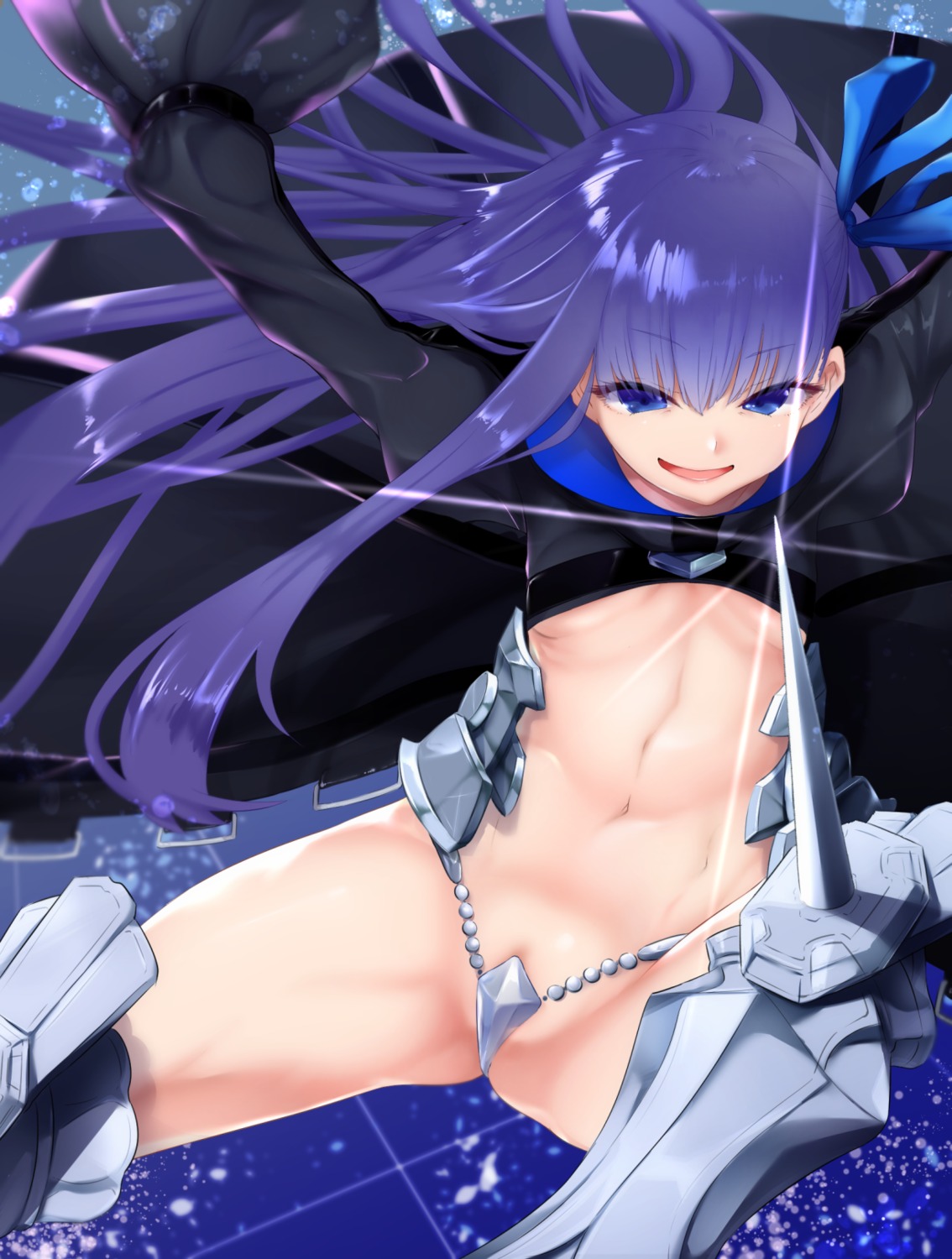 armor bikini_armor fate/grand_order kio_(yumekuikio) meltryllis no_bra thighhighs thong underboob