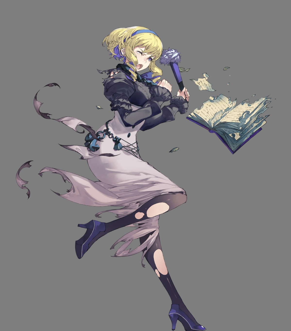 constance_von_nuvelle fire_emblem fire_emblem_three_houses heels nintendo skirt_lift torn_clothes transparent_png yoshihisa