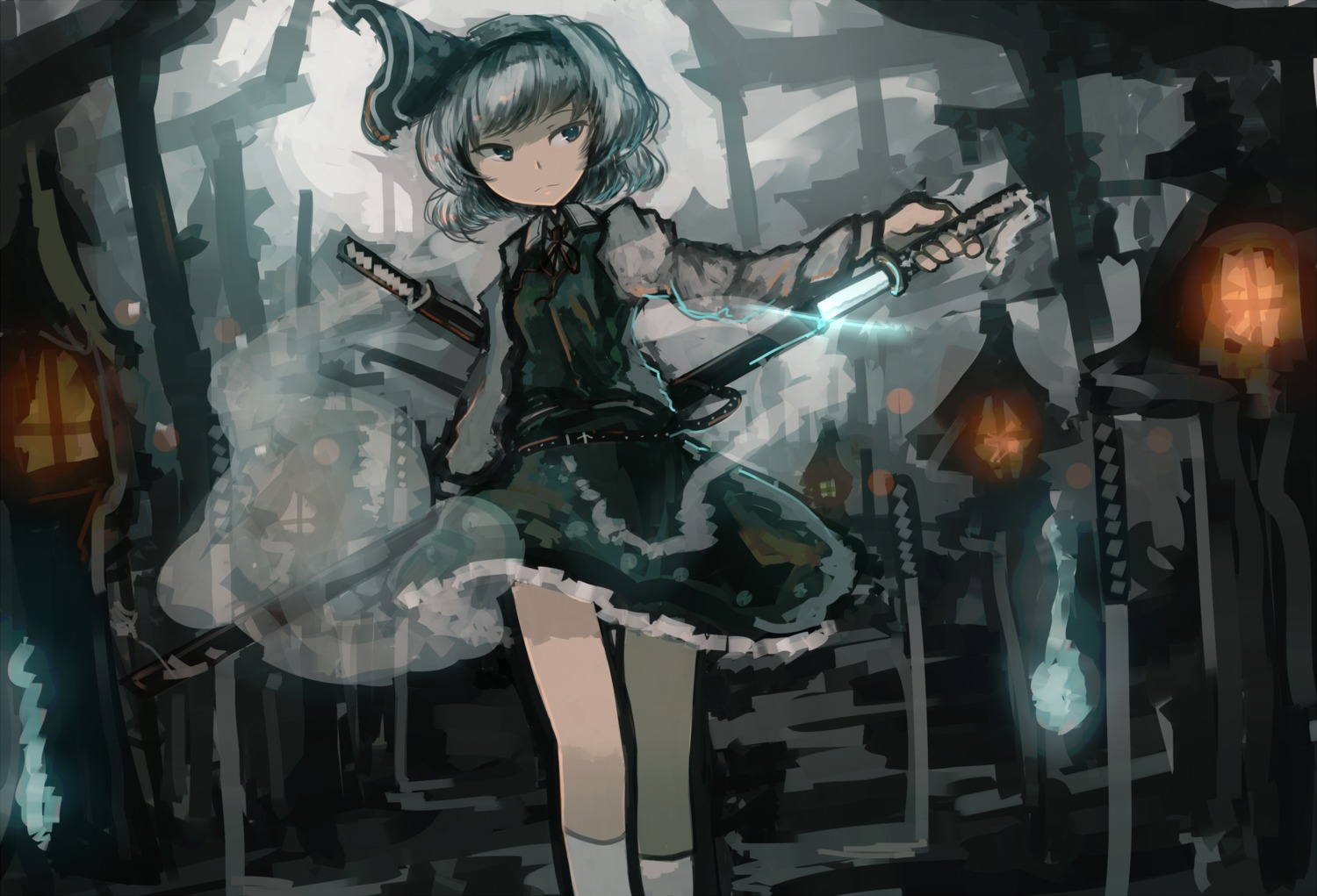 konpaku_youmu mifuru sword touhou