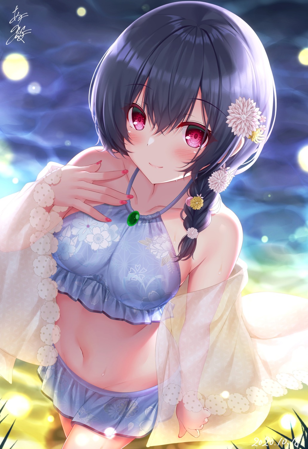 morino_rinze see_through swimsuits the_idolm@ster the_idolm@ster_shiny_colors yunagi_amane