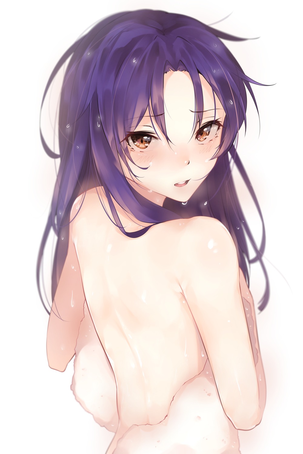 hplay kisaragi_chihaya naked the_idolm@ster the_idolm@ster_cinderella_girls towel wet