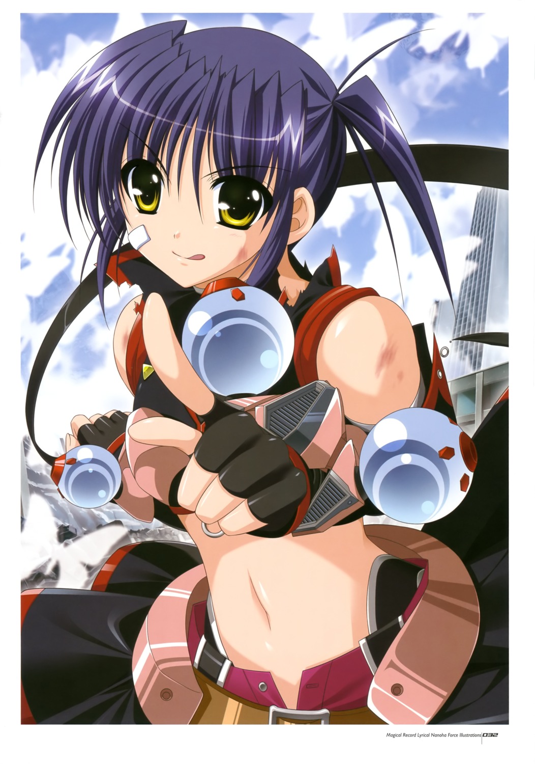 higa_yukari isis_eaglet mahou_senki_lyrical_nanoha_force mahou_shoujo_lyrical_nanoha