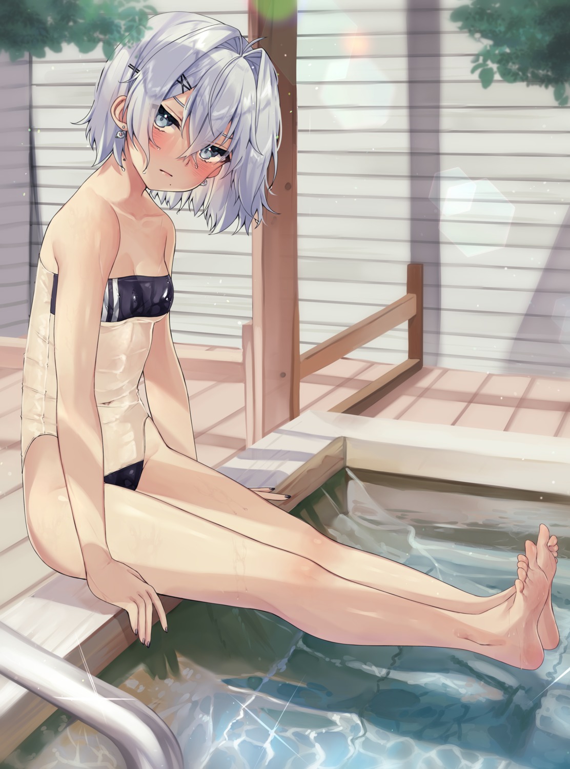 feet see_through swimsuits vitaminechan wet