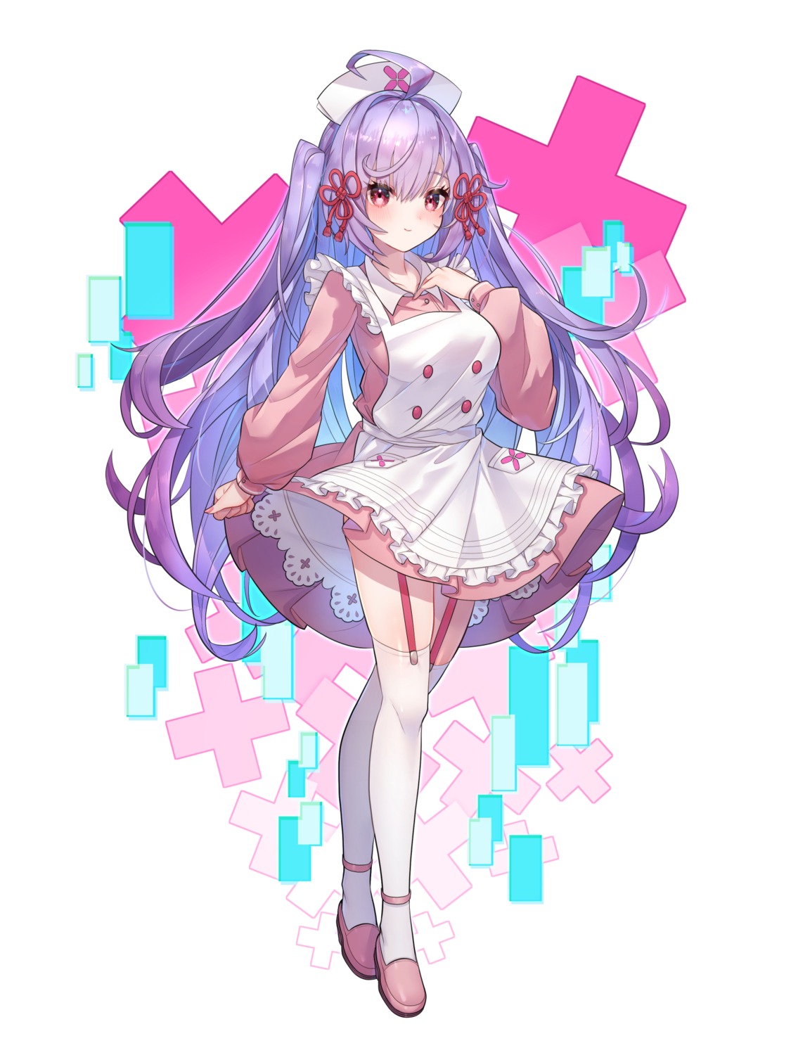 kt._(kaisou-notagui) nurse skirt_lift stockings thighhighs