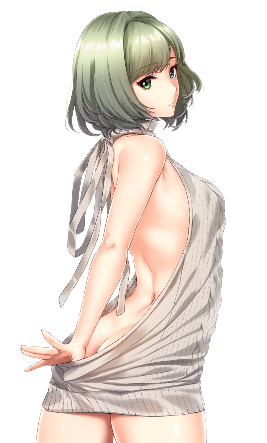 ass heterochromia infinote no_bra nopan takagaki_kaede the_idolm@ster the_idolm@ster_cinderella_girls