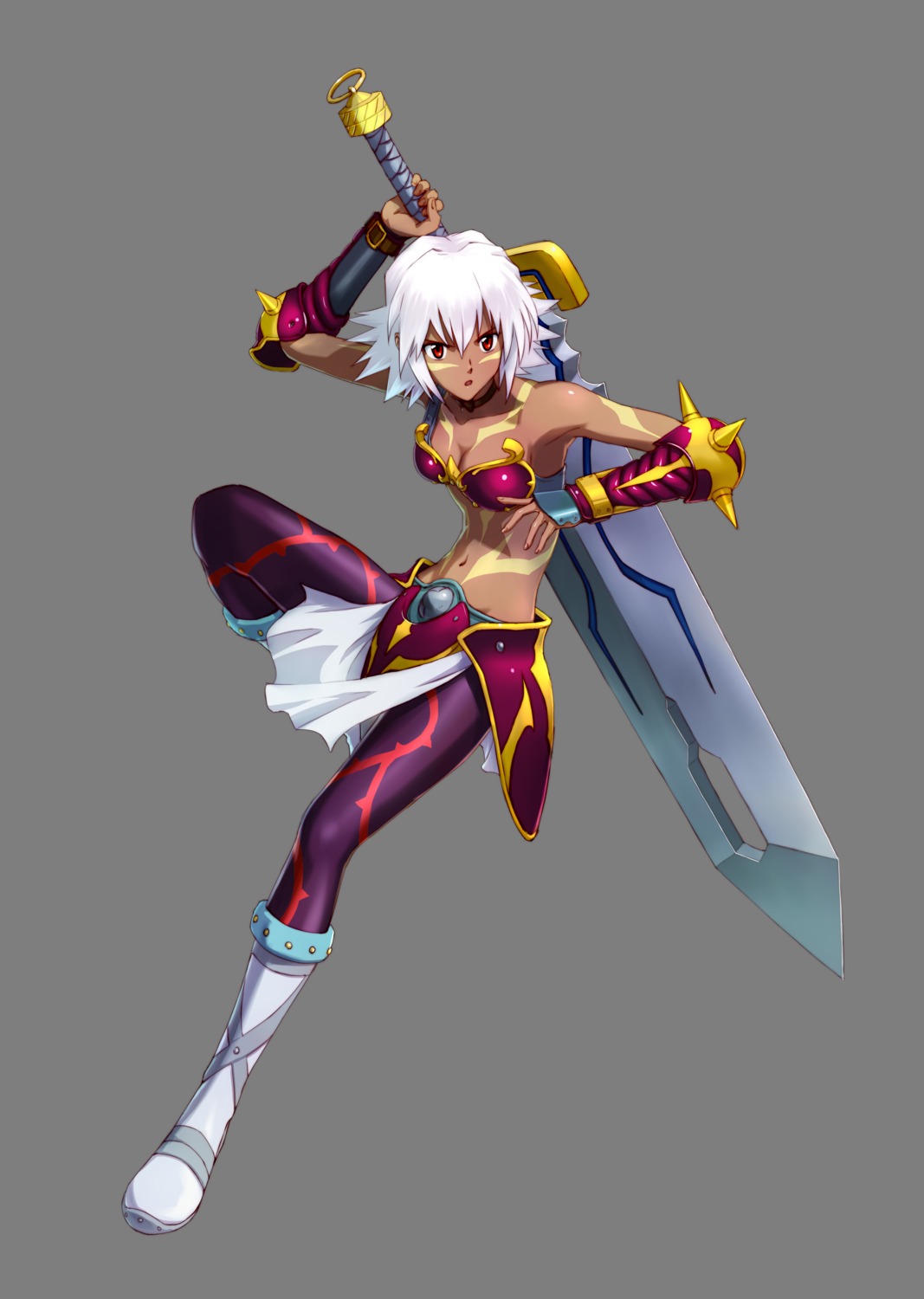 .hack// blackrose cleavage super_robot_wars super_robot_wars_og super_robot_wars_og_saga_:_mugen_no_frontier sword transparent_png