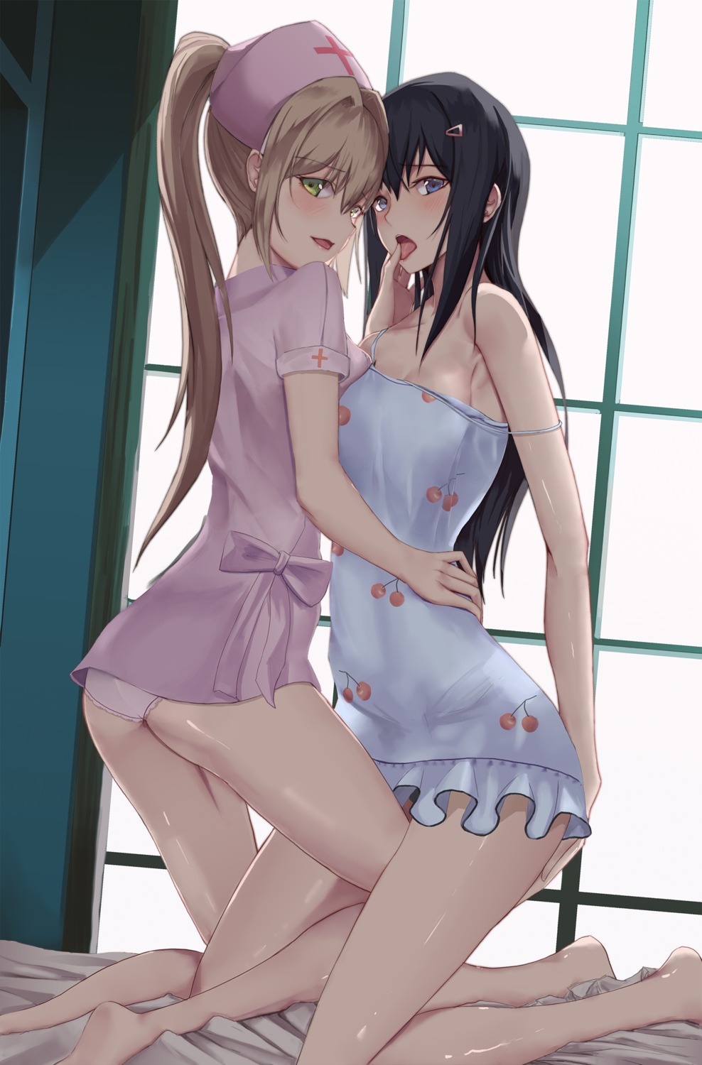 ass hmrgyukina lingerie nurse pantsu yuri