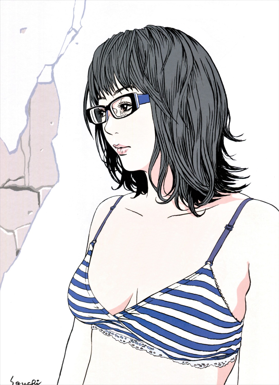 bra eguchi_hisashi megane