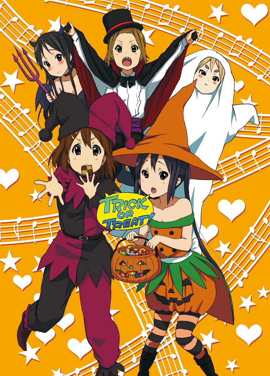 akiyama_mio halloween hirasawa_yui k-on! kotobuki_tsumugi nakano_azusa pantyhose tainaka_ritsu watanore witch