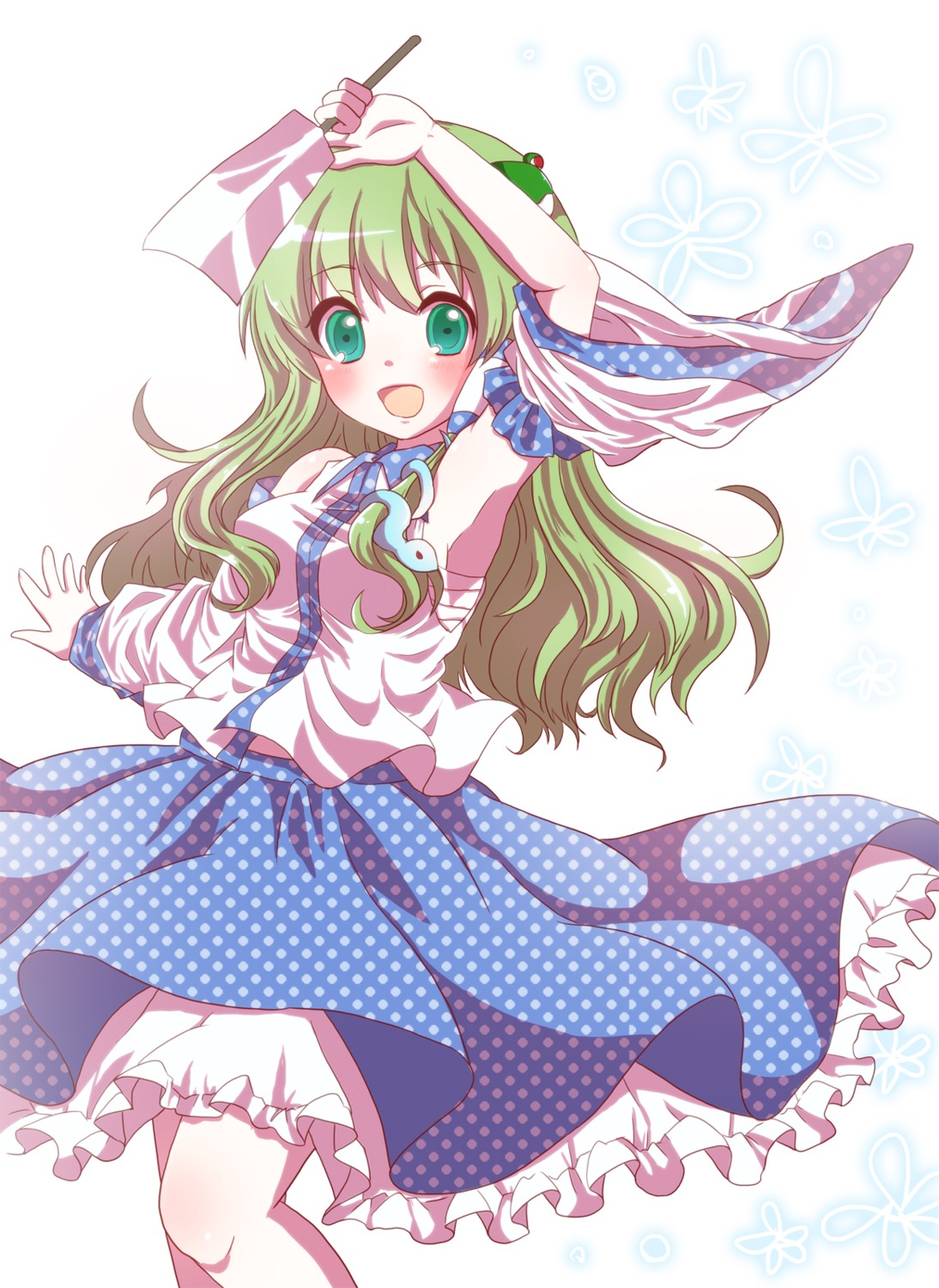 dress kochiya_sanae kuromame_(8gou) touhou