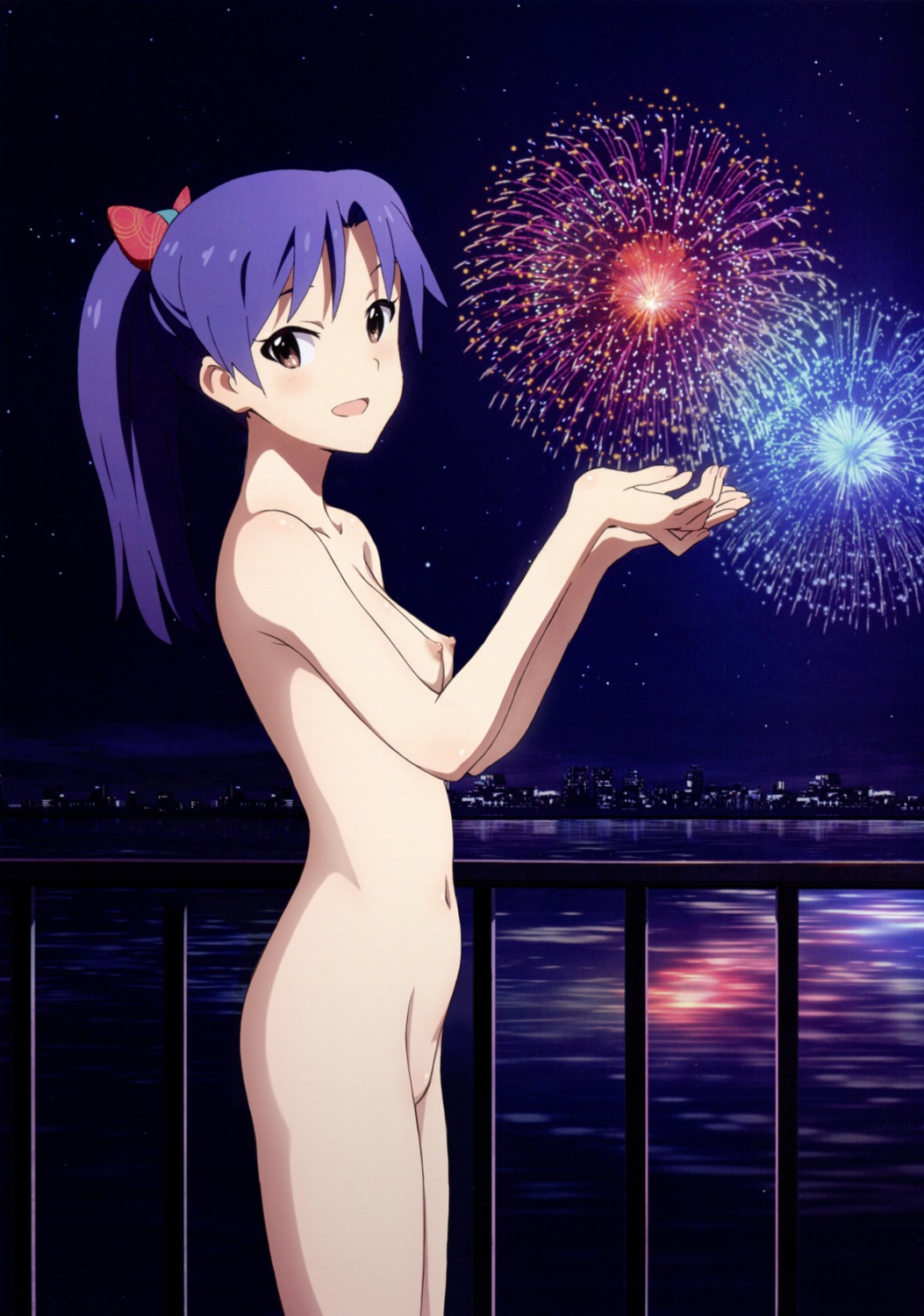 kisaragi_chihaya naked nipples the_idolm@ster