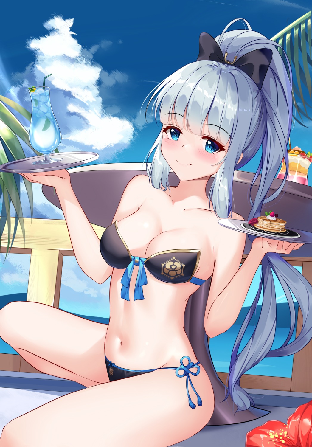 bikini dongyue_sakura genshin_impact kamisato_ayaka swimsuits