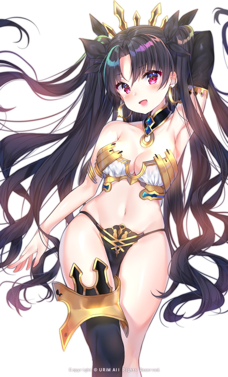 bikini_armor cleavage fate/grand_order ishtar_(fate/grand_order) thighhighs urim_(paintur)