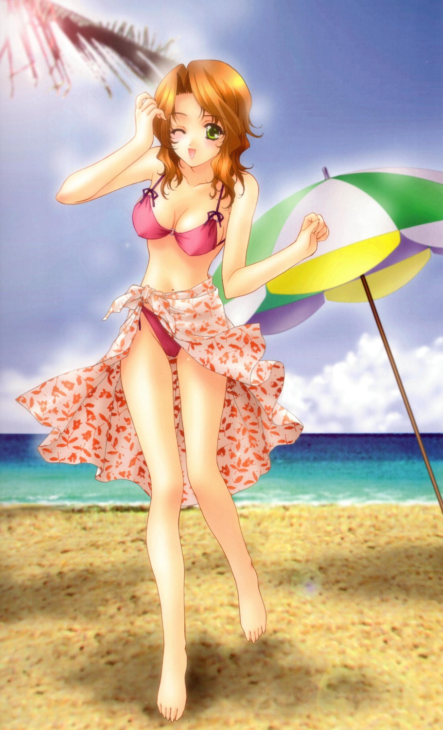 bikini erect_nipples futaba_riho kimizuka_aoi love_songs swimsuits