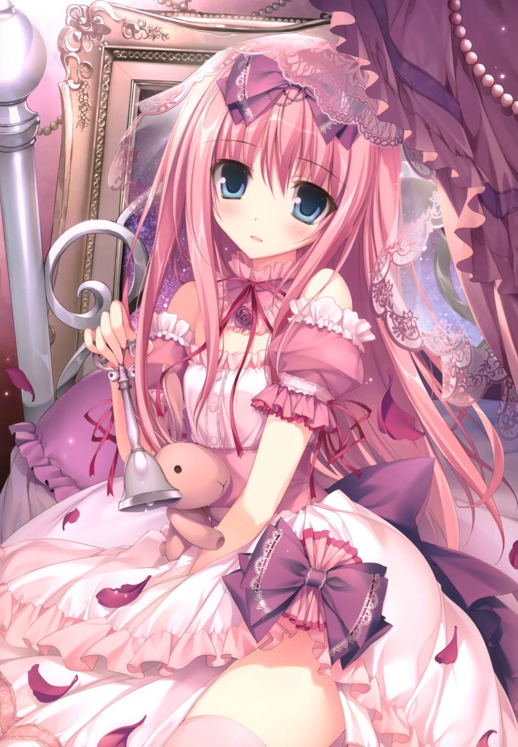 dress karory no_bra thighhighs