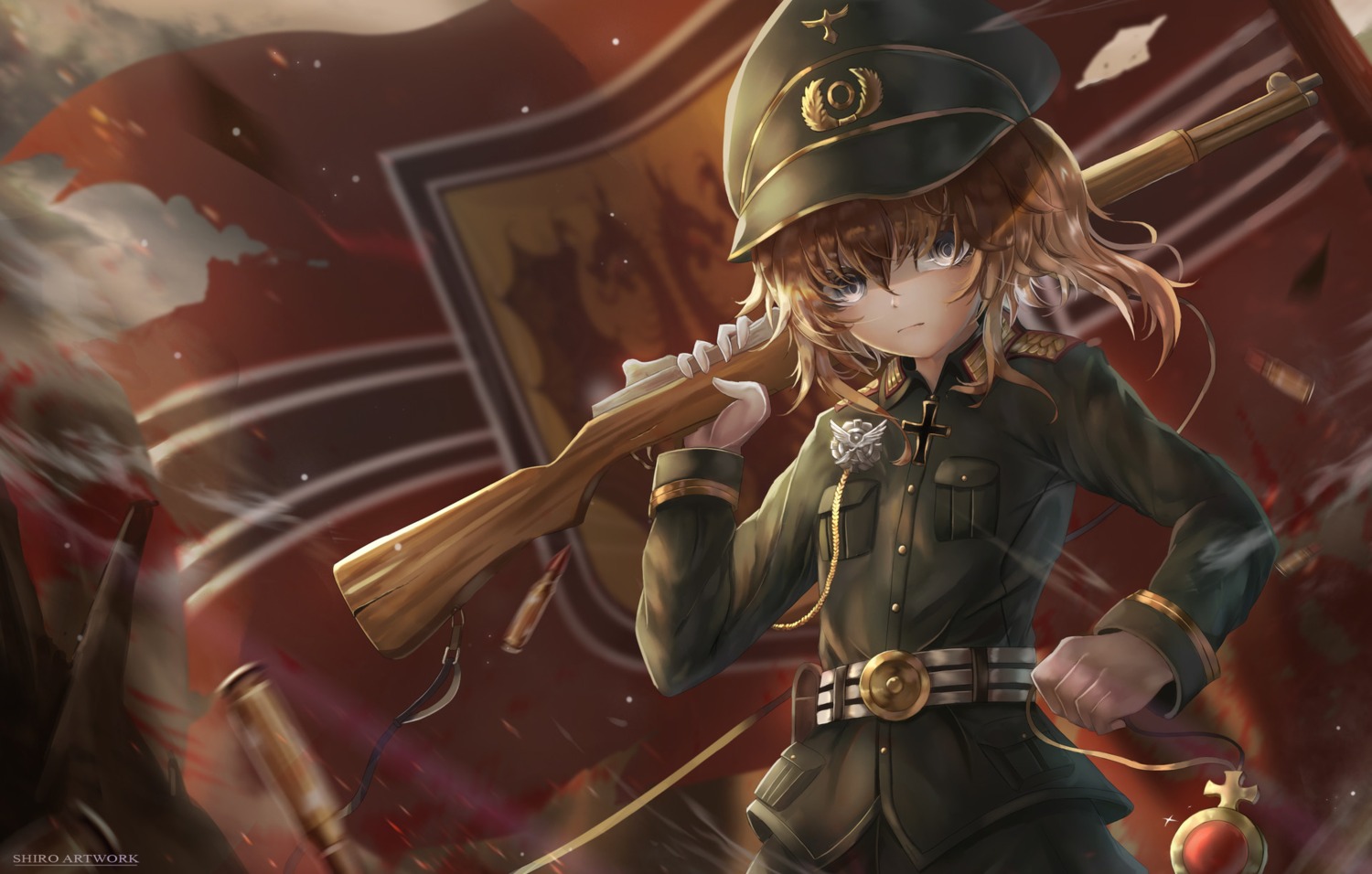 gun shirokun0824 tanya_degurechaff uniform youjo_senki