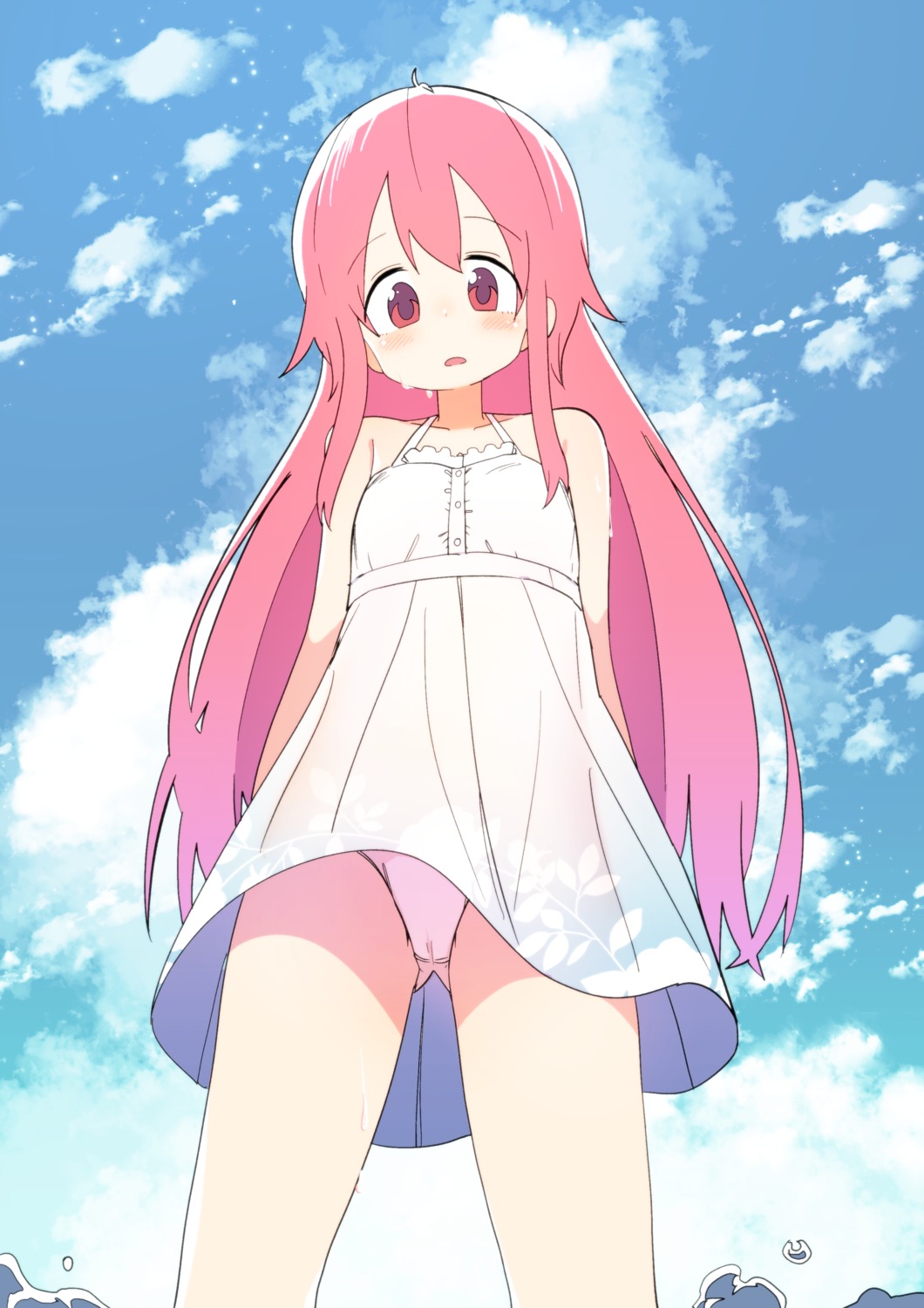 cameltoe dress loli luke_(dydansgur) pantsu see_through summer_dress