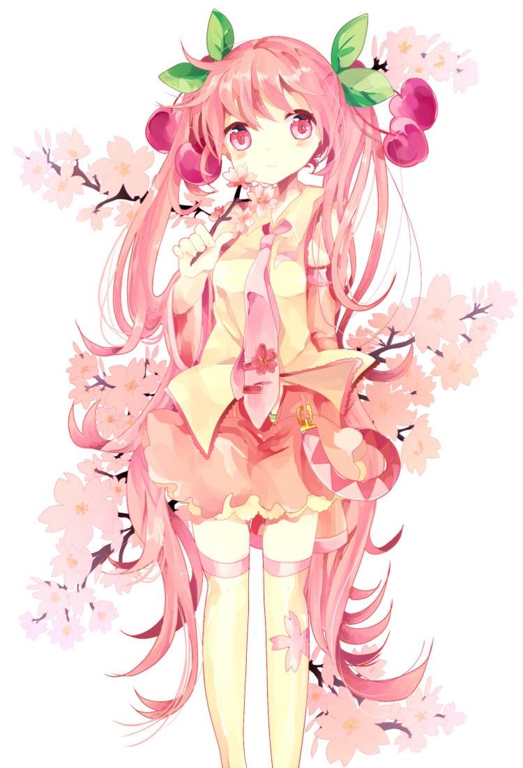 hatsune_miku remi sakura_miku thighhighs vocaloid