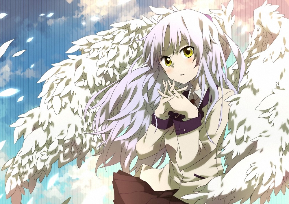 angel_beats! hatsuka_nezumi seifuku tachibana_kanade wings